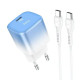 Hoco C101A Fast Charging Adapter with Type C to Type C Cable 